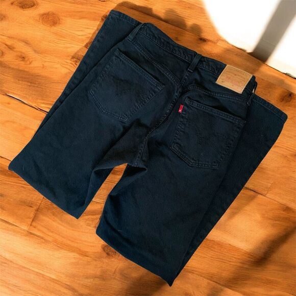 Levi’s 501 Straight Leg Black Denim Jeans 25” - Picture 3 of 8